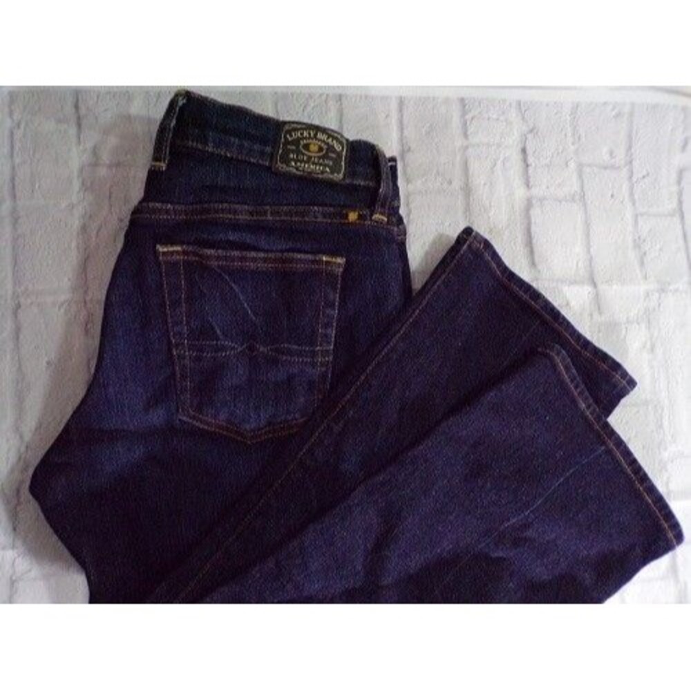 Lucky Brand Womens Crop Jeans Size 6/28 Danville Classic Rider Tie Breaker Wash